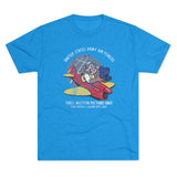 USAAF First Motion Picture Unit Triblend Athletic Shirt T-Shirt Printify Tri-Blend Vintage Turquoise S 