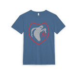 WWII Ghost Army - Sueded T-Shirt T-Shirt Printify S Heather Cool Blue 