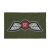 WWII Jedburgh Team Wing Insignia Double-Sided Flag - 36 x 60 Home Decor Printify 36'' × 60'' 