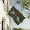 WWII Jedburgh Team Wing Insignia Double-Sided Flag - 36 x 60 Home Decor Printify 