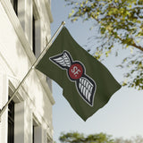 WWII Jedburgh Team Wing Insignia Double-Sided Flag - 36 x 60 Home Decor Printify 