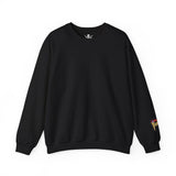 WWII Pathfinder Left Lower Sleeve Insignia Unisex Heavy Blend™ Crewneck Sweatshirt Sweatshirt Printify S Black 