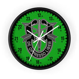 10th Group Special Forces Wall Clock Home Decor Printify Black White 10"