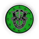 10th Group Special Forces Wall Clock Home Decor Printify White Black 10"
