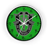 10th Group Special Forces Wall Clock Home Decor Printify White White 10"
