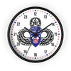 11th Airborne 'Arctic' Division Clock Home Decor Printify Black Black 10"