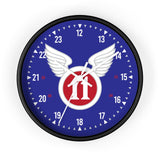 11th Airborne 'Arctic' Division Insignia Clock Home Decor Printify Black White 10"