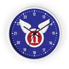 11th Airborne 'Arctic' Division Insignia Clock Home Decor Printify White Black 10"