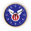 11th Airborne 'Arctic' Division Insignia Clock Home Decor Printify Wooden Black 10"