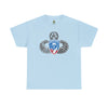 187th Rakkasan Master Blaster Distressed Insignia - Standard Fit Cotton Shirt T-Shirt Printify S Light Blue 
