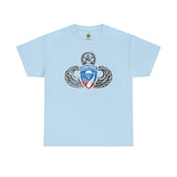 187th Rakkasan Master Blaster Distressed Insignia - Standard Fit Cotton Shirt T-Shirt Printify S Light Blue 