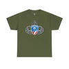 187th Rakkasan Master Blaster Distressed Insignia - Standard Fit Cotton Shirt T-Shirt Printify S Military Green 