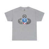 187th Rakkasan Master Blaster Distressed Insignia - Standard Fit Cotton Shirt T-Shirt Printify S Sport Grey 