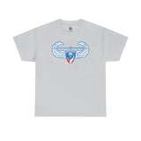 187th Rakkasans Air Assault Distressed Insignia - Standard Fit Cotton Shirt T-Shirt Printify L Ice Grey 