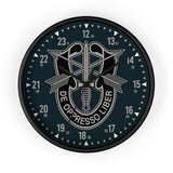 19th Group Special Forces Wall Clock Home Decor Printify Black Black 10"