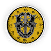 1st Group Special Forces Wall Clock Home Decor Printify White Black 10"