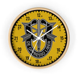 1st Group Special Forces Wall Clock Home Decor Printify Wooden White 10"