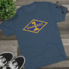 1st Ranger Battalion Distressed Diamond Triblend Athletic Shirt T-Shirt Printify 