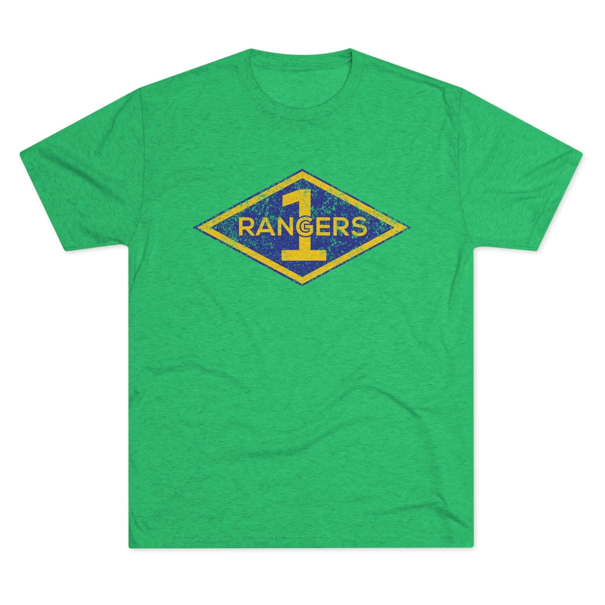 1st Ranger Battalion Distressed Diamond Triblend Athletic Shirt ...