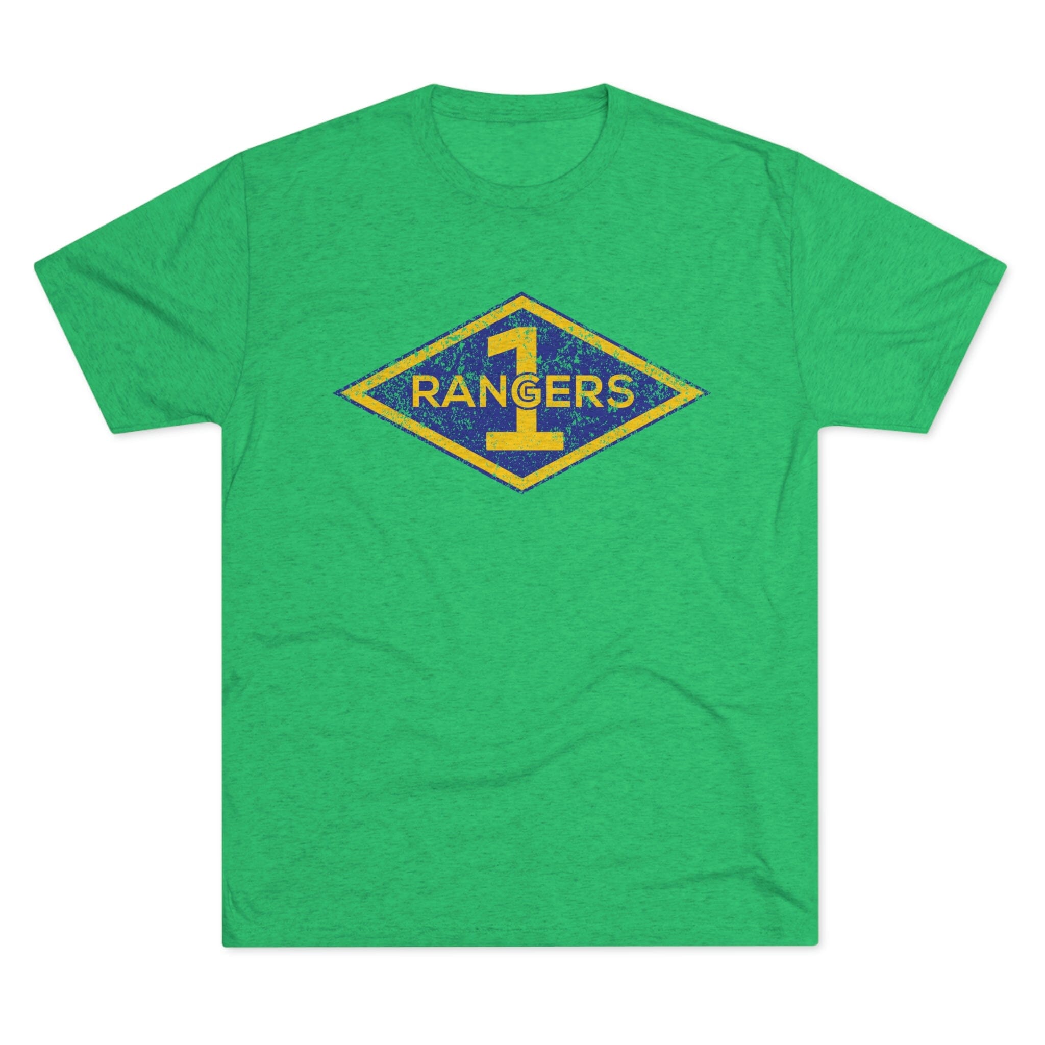 1st Ranger Battalion Distressed Diamond Triblend Athletic Shirt ...