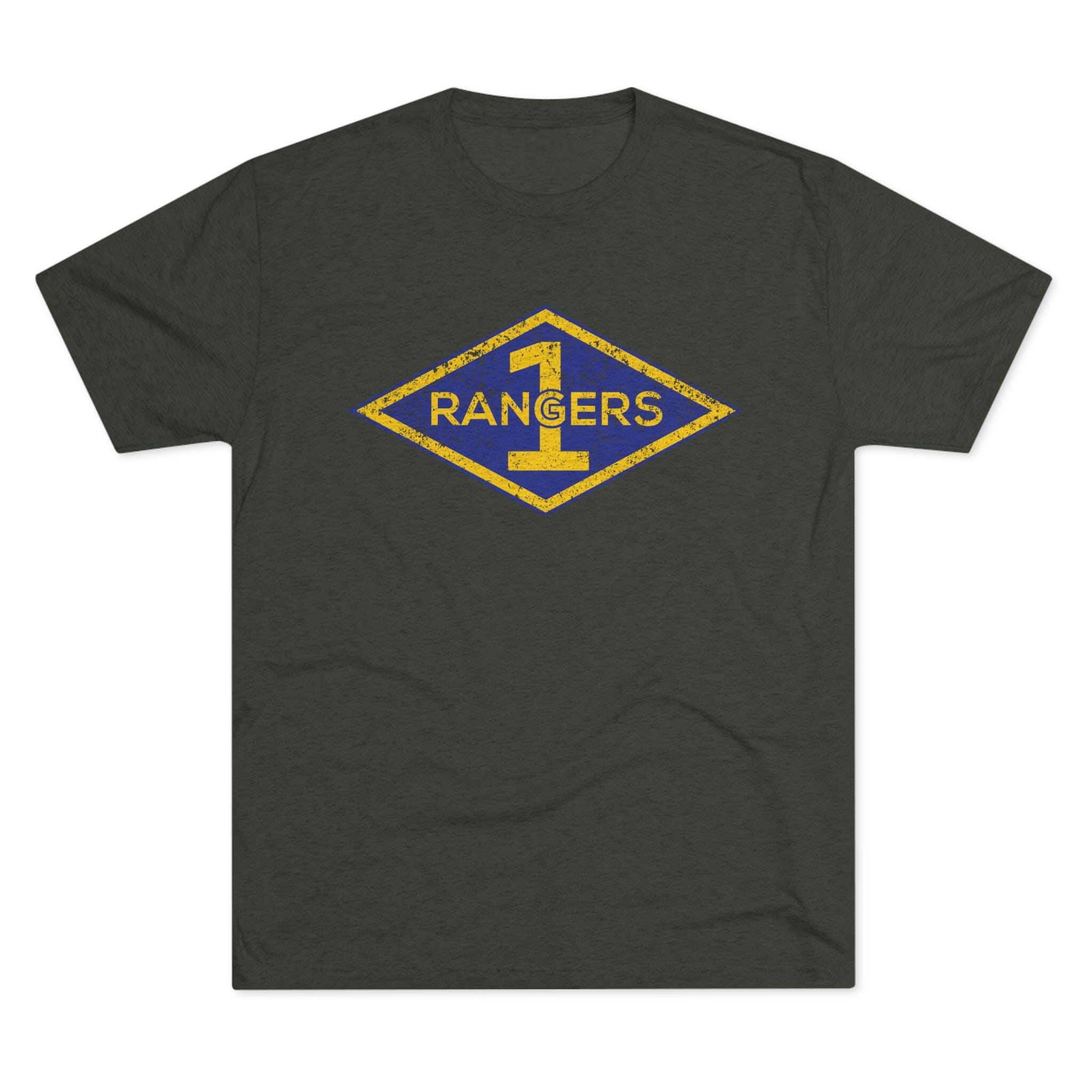 1st Ranger Battalion Distressed Diamond Triblend Athletic Shirt ...