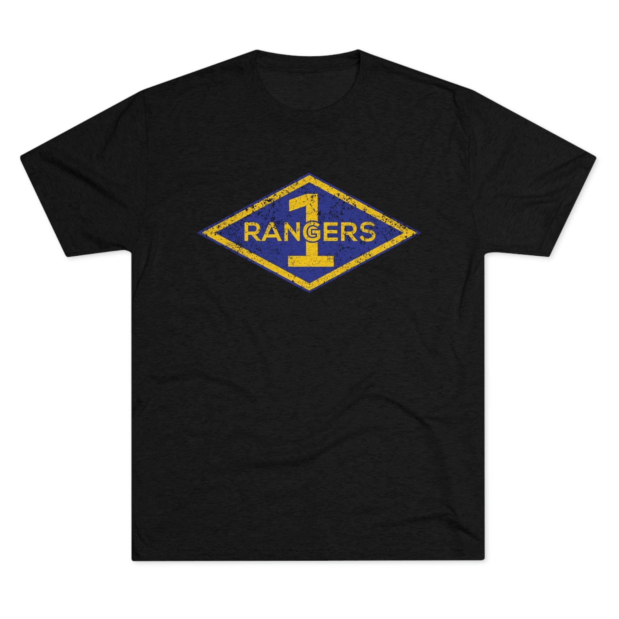 1st Ranger Battalion Distressed Diamond Triblend Athletic Shirt ...