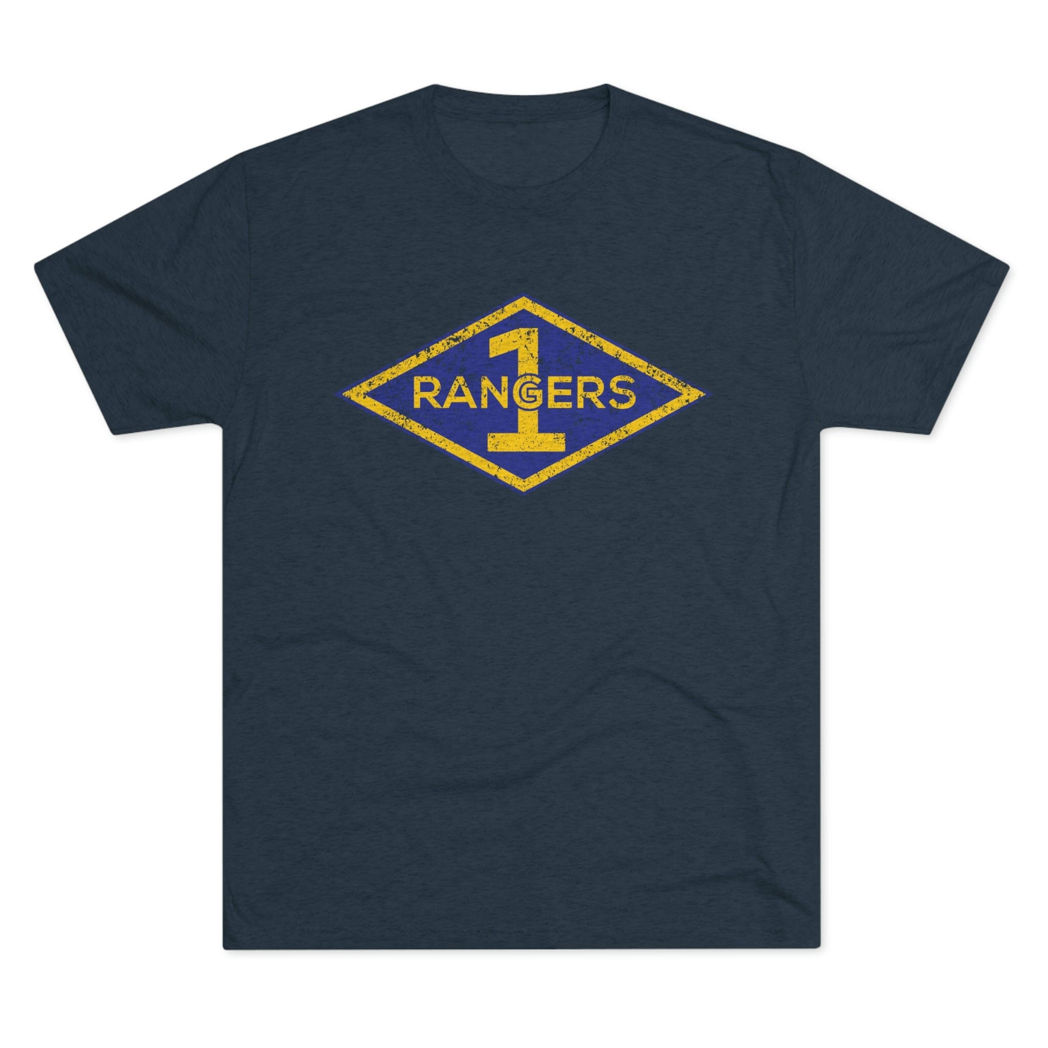 1st Ranger Battalion Distressed Diamond Triblend Athletic Shirt ...