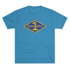 1st Ranger Battalion Distressed Diamond Triblend Athletic Shirt T-Shirt Printify Tri-Blend Vintage Turquoise M 