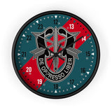 20th Special Forces Wall Clock Home Decor Printify Black Black 10"