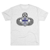 325th Parachute Infantry Regiment Insignia Triblend Athletic Shirt T-Shirt Printify S Tri-Blend Heather White 