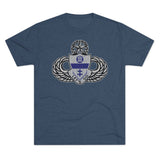 325th Parachute Infantry Regiment Insignia Triblend Athletic Shirt T-Shirt Printify S Tri-Blend Indigo 