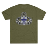 325th Parachute Infantry Regiment Insignia Triblend Athletic Shirt T-Shirt Printify S Tri-Blend Military Green 