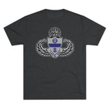 325th Parachute Infantry Regiment Insignia Triblend Athletic Shirt T-Shirt Printify S Tri-Blend Vintage Black 