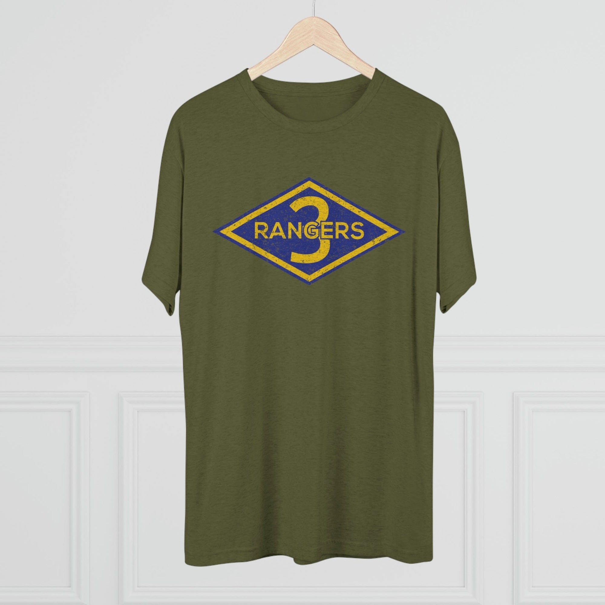 3rd Ranger Battalion Distressed Diamond Triblend Athletic Shirt ...