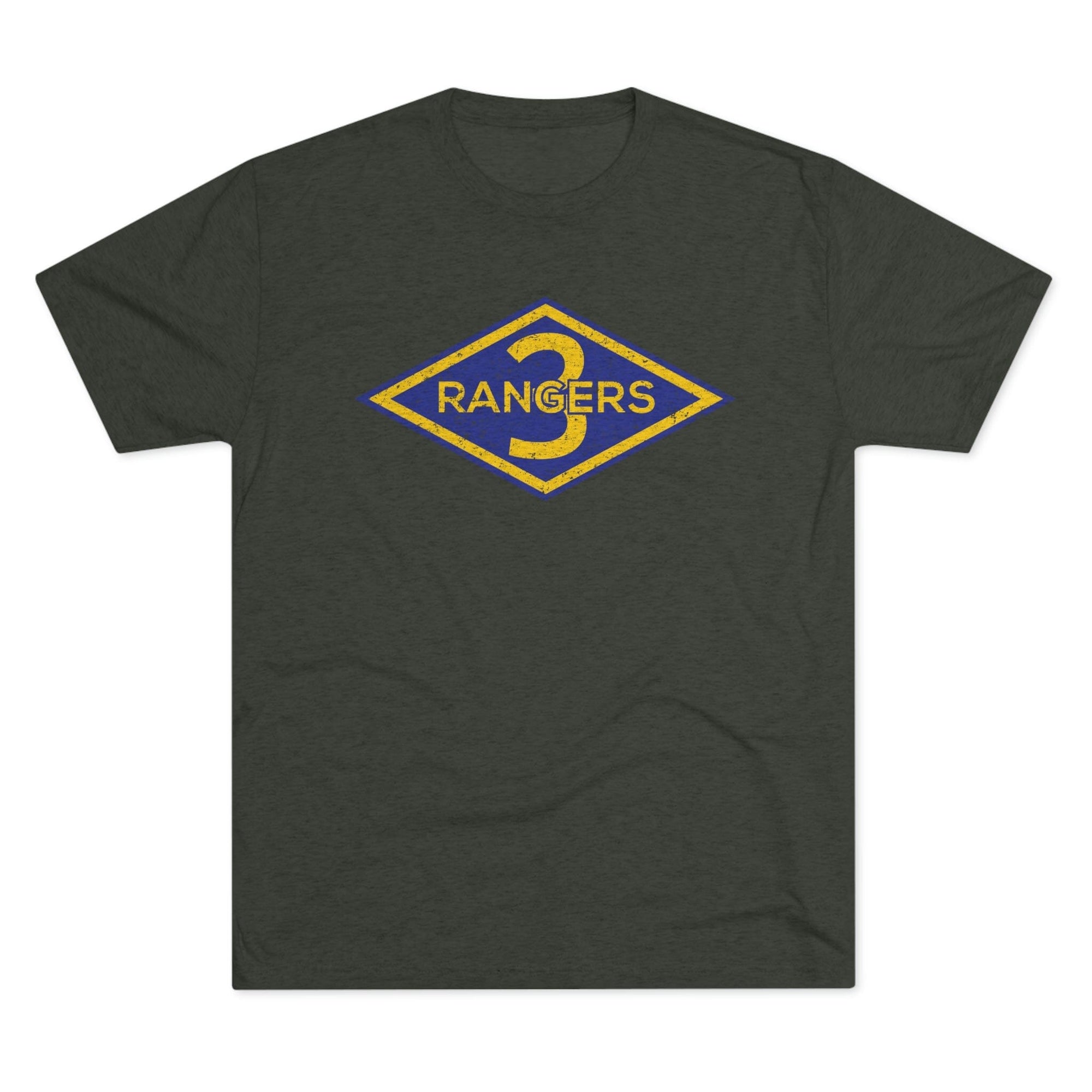 3rd Ranger Battalion Distressed Diamond Triblend Athletic Shirt ...