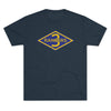 3rd Ranger Battalion Distressed Diamond Triblend Athletic Shirt T-Shirt Printify Tri-Blend Vintage Navy M 
