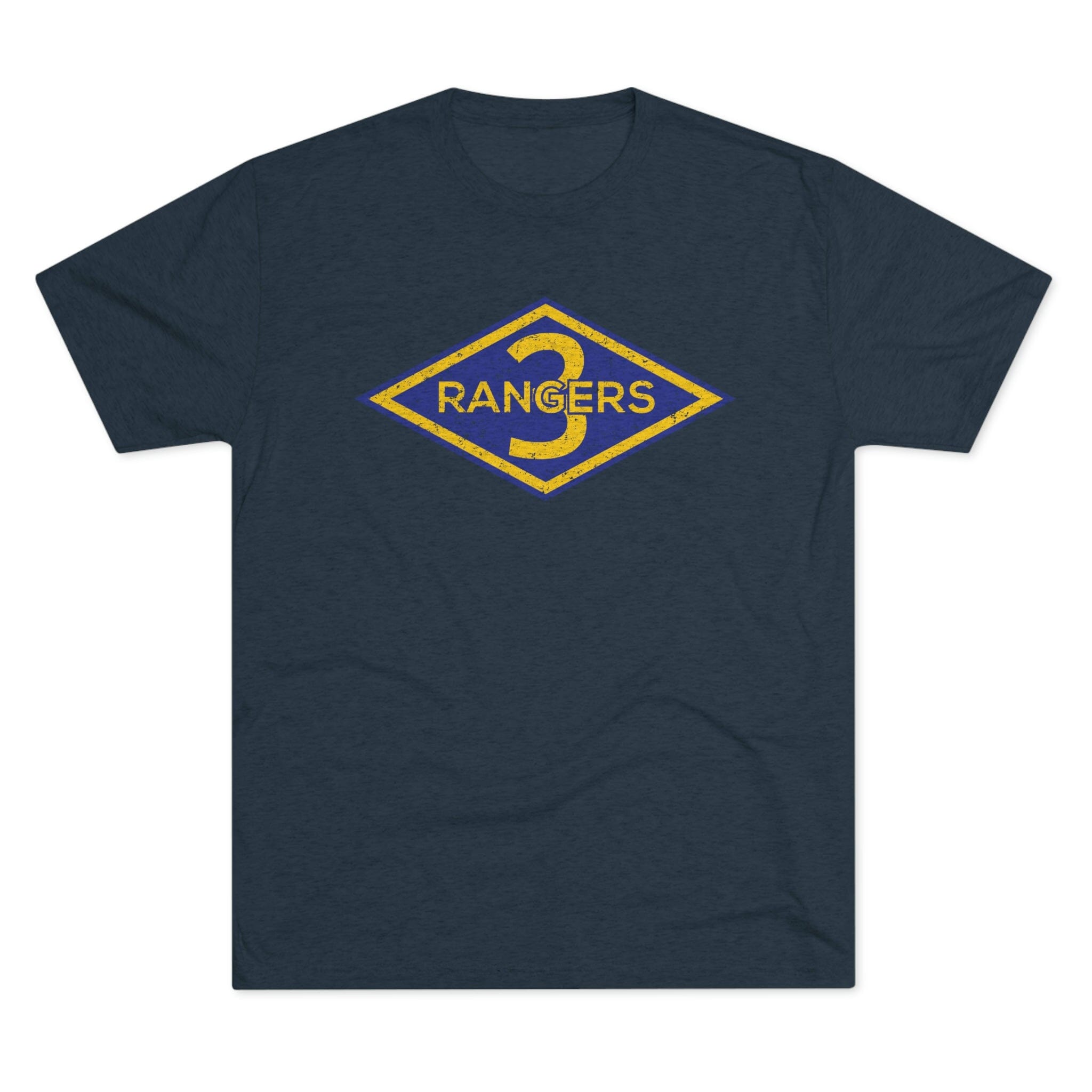 3rd Ranger Battalion Distressed Diamond Triblend Athletic Shirt 