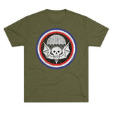 502nd Parachute Infantry Regiment WWII Insignia Triblend Athletic Shirt T-Shirt Printify Tri-Blend Military Green S 