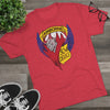 504th Parachute Infantry Regiment Devils DISTRESSED Insignia - Triblend Athletic Shirt T-Shirt Printify 