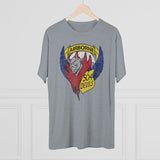 504th Parachute Infantry Regiment Devils DISTRESSED Insignia - Triblend Athletic Shirt T-Shirt Printify 