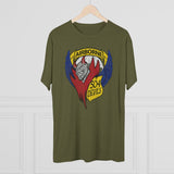 504th Parachute Infantry Regiment Devils DISTRESSED Insignia - Triblend Athletic Shirt T-Shirt Printify 