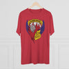 504th Parachute Infantry Regiment Devils DISTRESSED Insignia - Triblend Athletic Shirt T-Shirt Printify 