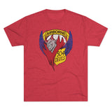 504th Parachute Infantry Regiment Devils DISTRESSED Insignia - Triblend Athletic Shirt T-Shirt Printify Tri-Blend Vintage Red S 