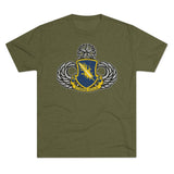 504th Parachute Infantry Regiment Insignia Triblend Athletic Shirt T-Shirt Printify S Tri-Blend Military Green 