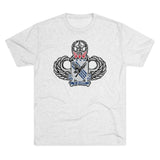 505th Parachute Infantry Regiment Insignia Triblend Athletic Shirt T-Shirt Printify S Tri-Blend Heather White 