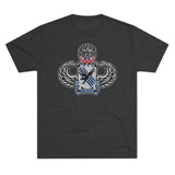 505th Parachute Infantry Regiment Insignia Triblend Athletic Shirt T-Shirt Printify S Tri-Blend Vintage Black 