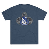 507th Airborne Master Blaster Triblend Athletic Shirt T-Shirt Printify S Tri-Blend Indigo 