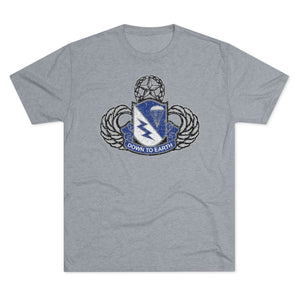 507th Airborne Master Blaster Triblend Athletic Shirt T-Shirt Printify S Tri-Blend Premium Heather 