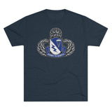 507th Airborne Master Blaster Triblend Athletic Shirt T-Shirt Printify S Tri-Blend Vintage Navy 