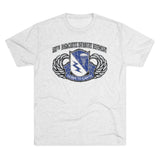 507th Parachute Infantry Regiment Insignia Triblend Athletic Shirt T-Shirt Printify S Tri-Blend Heather White 